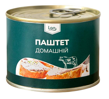 Паштет Домашній Lan у бляшаній банці, 200 г